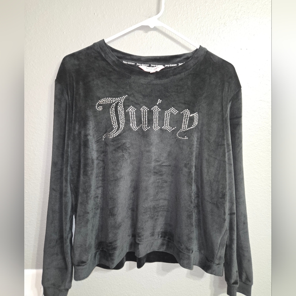 Juicy Couture Sleepwear Velour Long Sleeve Size Large